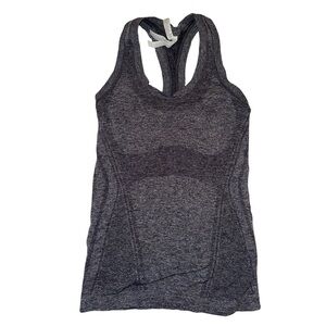 Athleta Women’s Seamless Momentum Racerback Tank Heathered Grey Med Like New XXS
